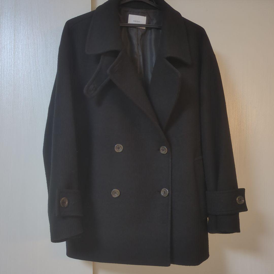 Discoat ディスコート 中空糸スタンドミドルコートブラック