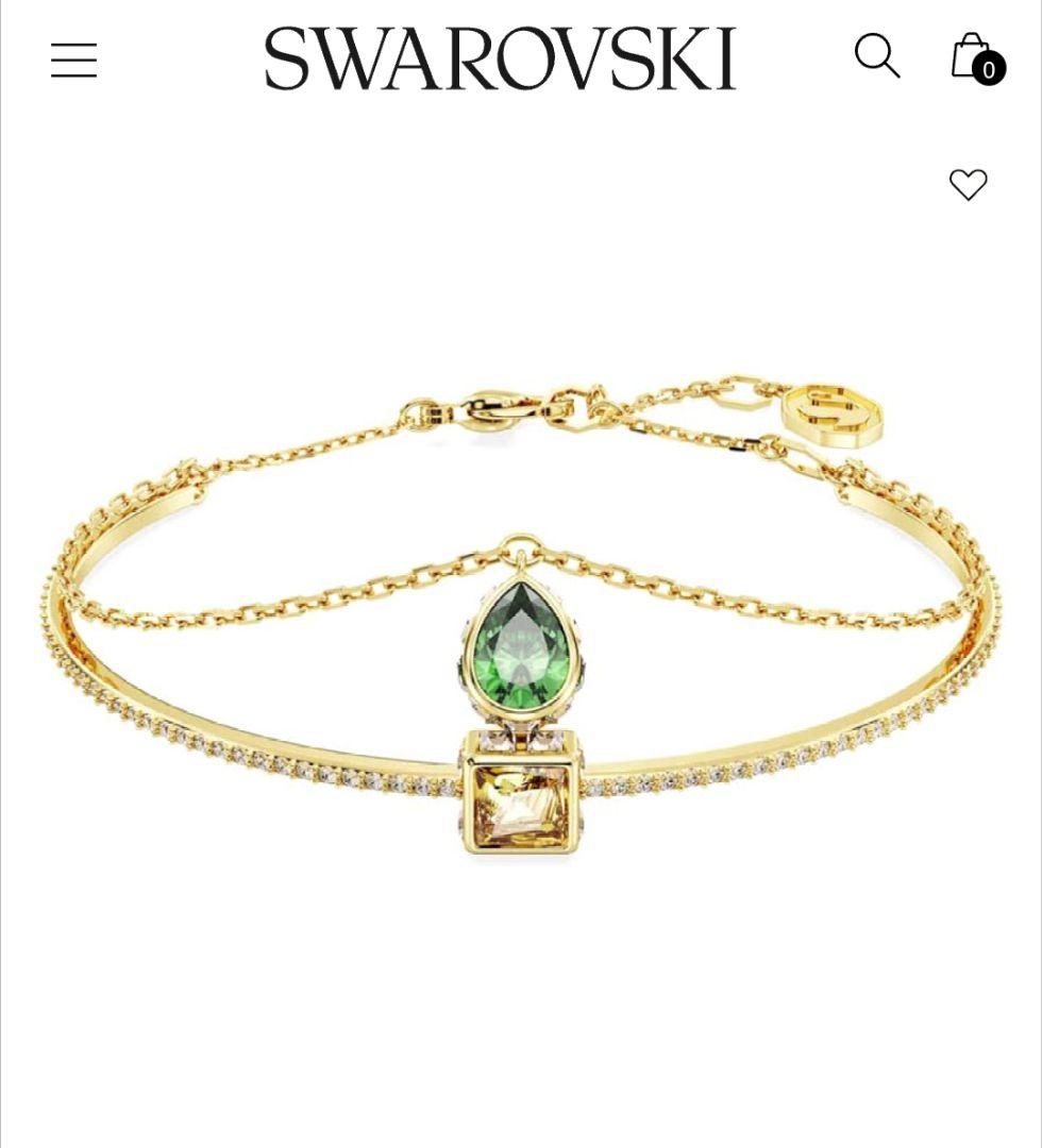 ほぼ新品SWAROVSKI Chroma ブレスレット スワロフスキー バングル