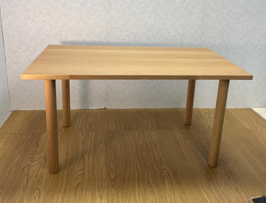 S☆674 無印良品 テーブル 板と脚でできた木製テーブル　オーク材