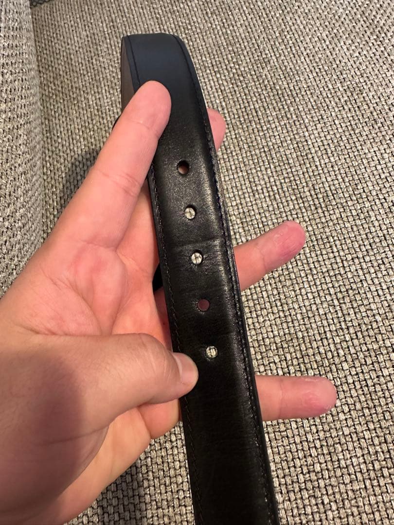 JOHN LOBB SQUARE 022 BELT ブラックカーフ⭐️サイズ90⭐️