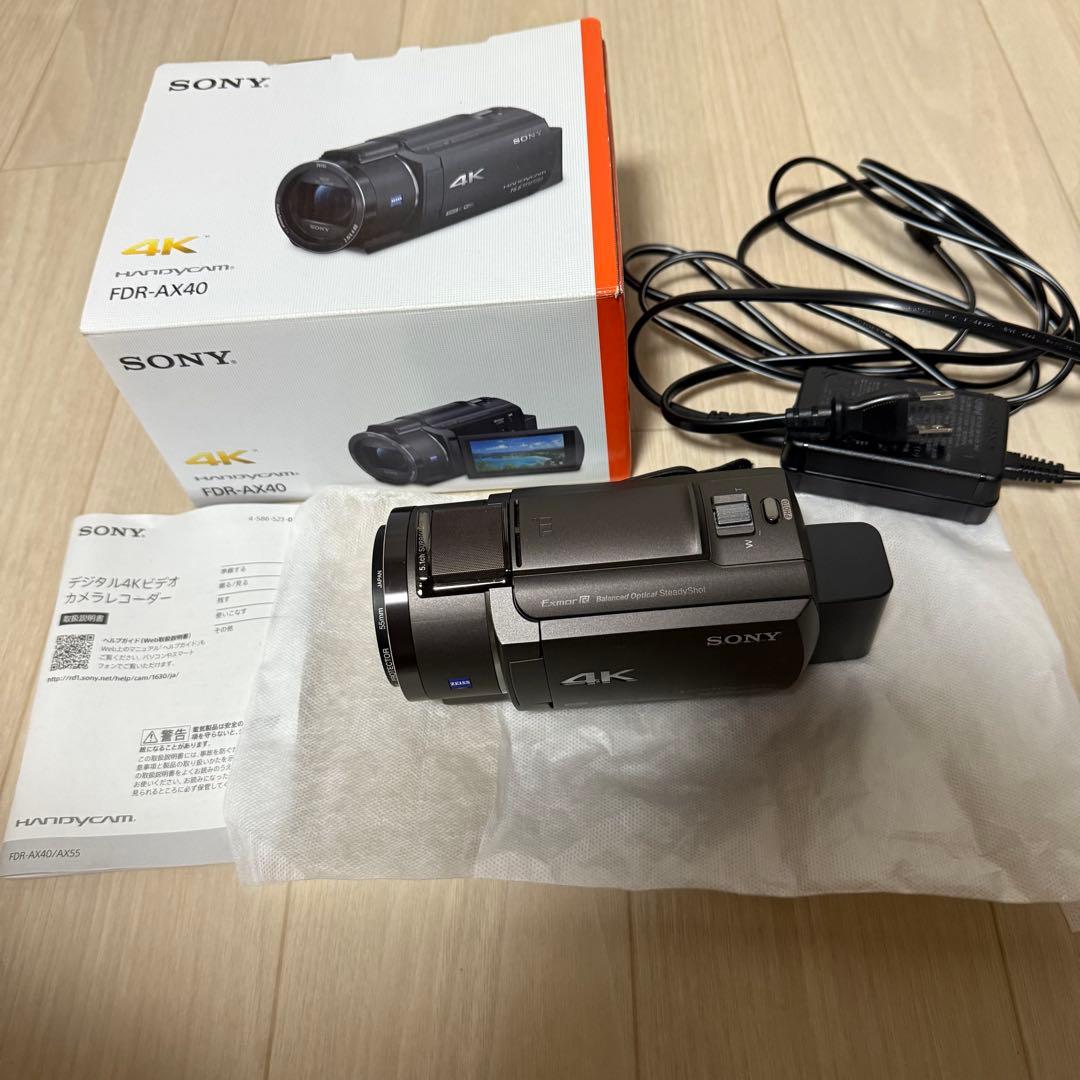 SONY 4Kビデオカメラ　ハンディカム　FDR-AX40