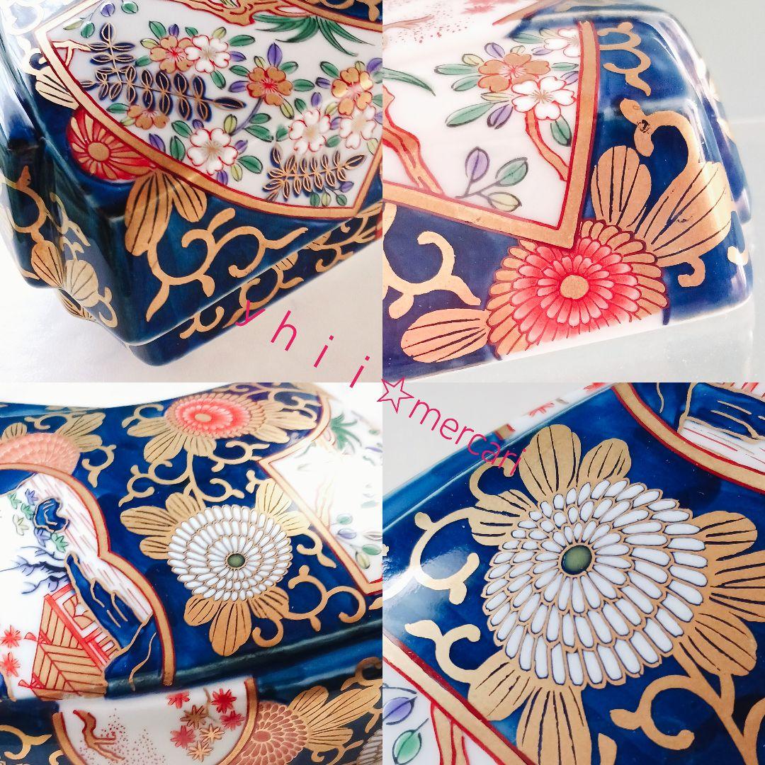 【激レア・稀少】賞美堂 其泉 琳派古伊万里様式 金襴手 蓋物 陶箱