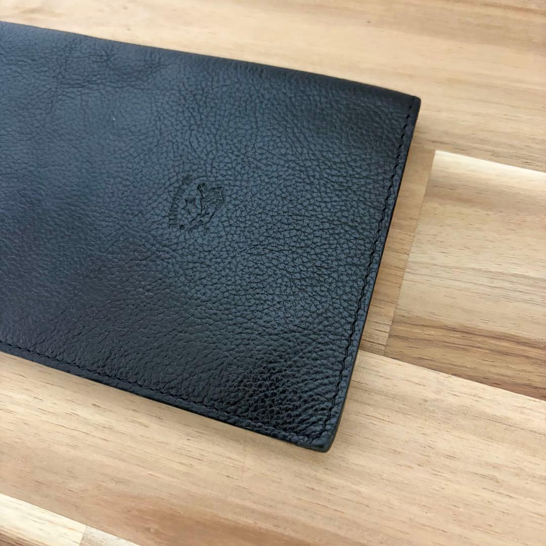 【ILBISONTE】イルビゾンテ　レザー　ロゴ刻印　長財布
