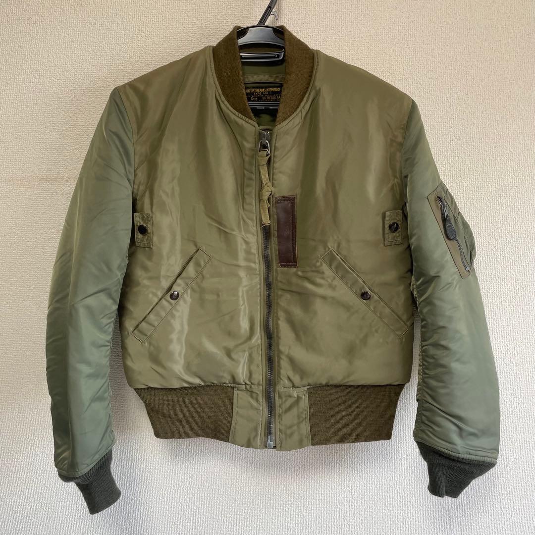 !最終値下げ!希少BUZZ RICKSON'SバイカラーバズリクソンズMA-1