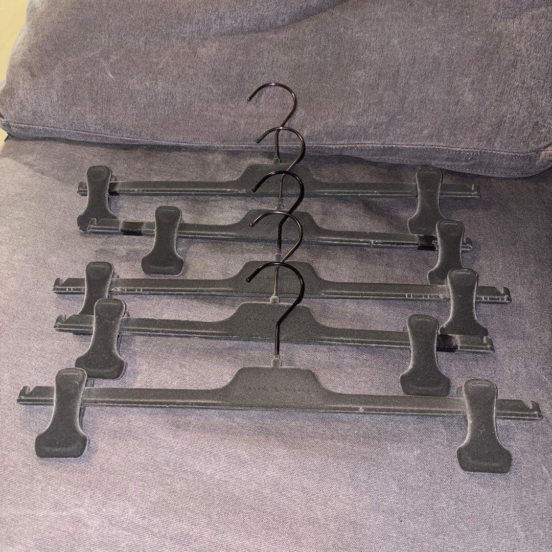 リックオウエンス 正規品 パンツハンガー グレー メンズ ロゴ 非売品 起毛