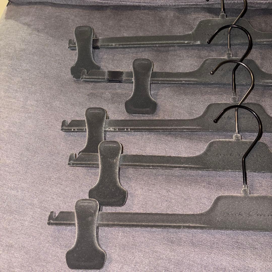 リックオウエンス 正規品 パンツハンガー グレー メンズ ロゴ 非売品 起毛