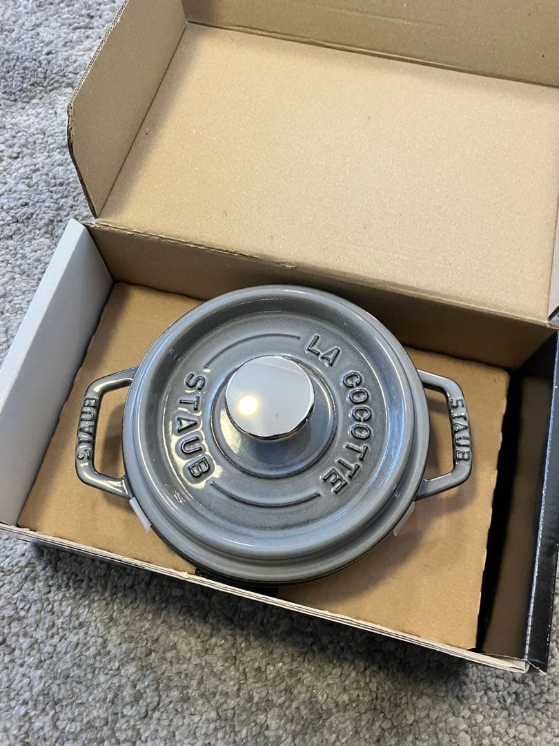 【新品未使用】ストウブ staub ピコココット ラウンド 14cm グレー