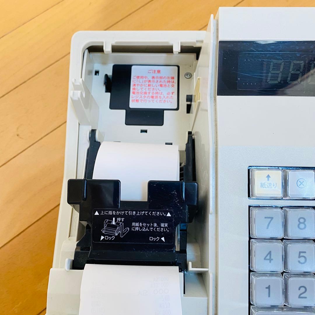 【美品】SHARP シャープ レジスター XE-A147 ホワイト 中古 現状品