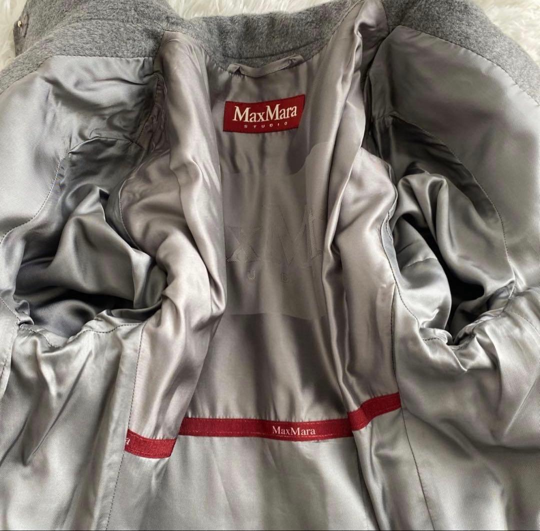美品　38サイズ　MaxMara Studio コート ロング丈　3Way 灰色