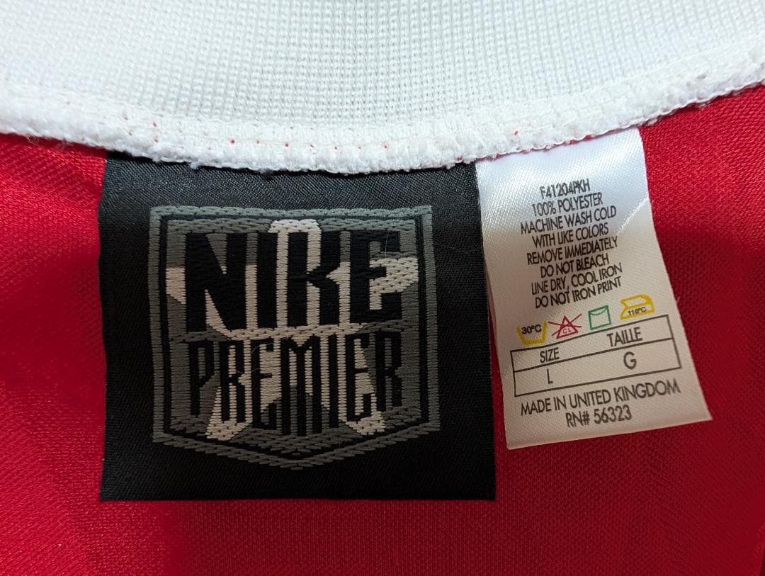 アーセナル 94/95–96 ユニフォーム L ナイキ JVC 英国製 美品