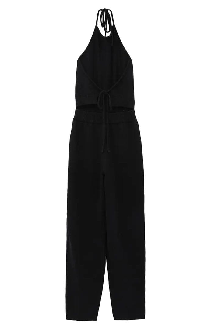 サロペット・オーバーオール・オールインワン CLANE HALTER NECK KNIT ALL IN ONE