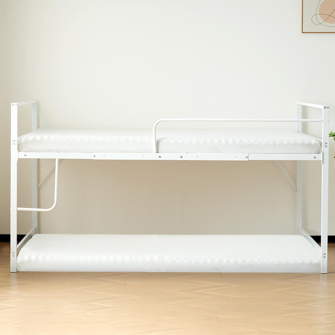 【お得SALE】ロフトベッド パイプベッド シングル 【高110cm】WHITE