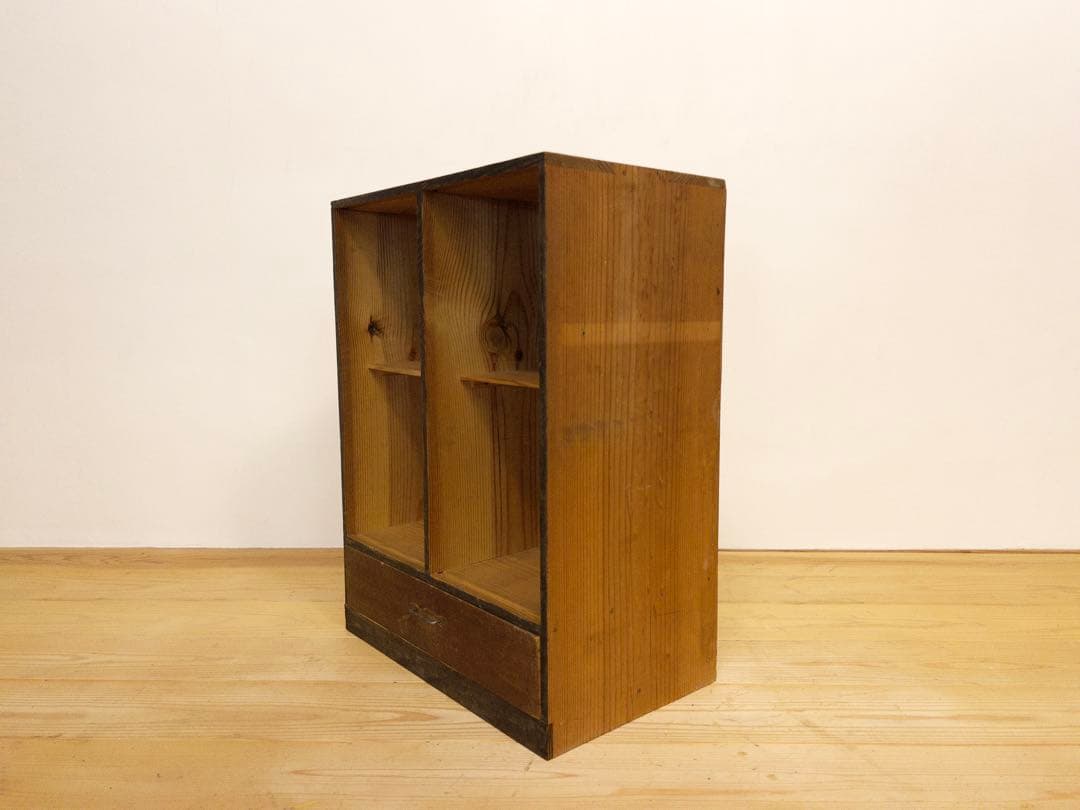 木製　収納棚　小ぶり　古道具　古家具　和家具　ビンテージ　アンティーク　レトロ