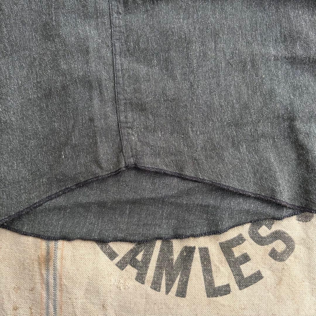 トップス ~60s \"DEE CEE\" black chambray shirt