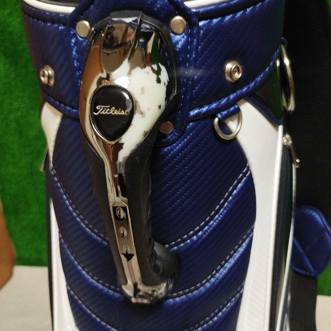 Titleist キャディバッグ ネイビー/ホワイト フードなし
