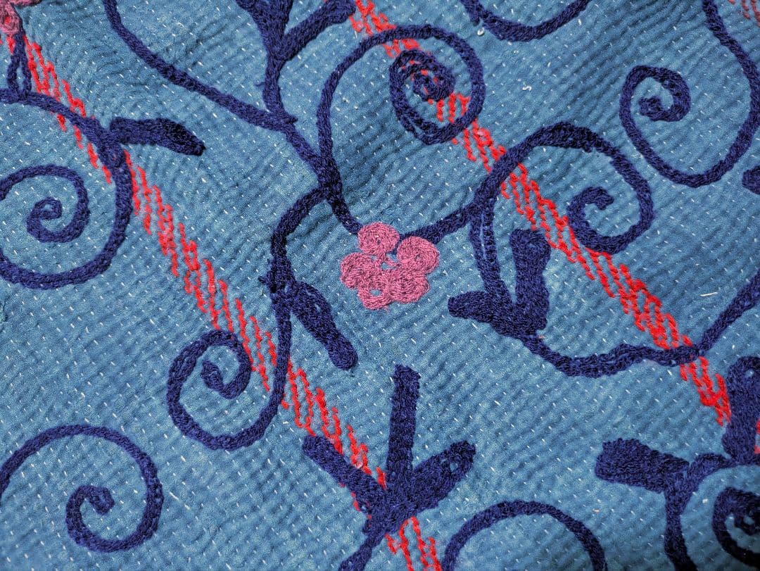 #144 ヴィンテージ ラリーキルト / カンタキルト / ソファカバー スザニ