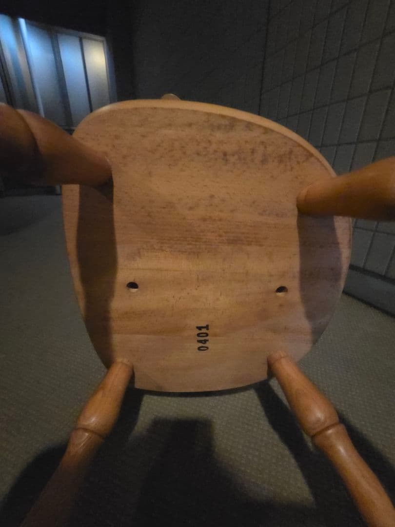 キツツキマーク 飛騨産業 ベビーチェア 子供椅子 ウィンザーチェア