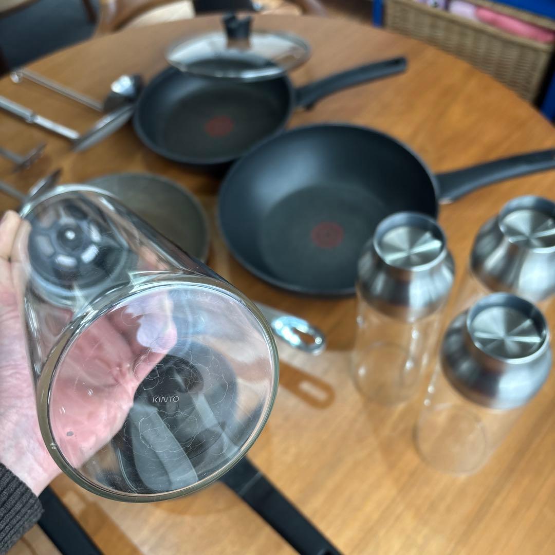 A*Q様 【中古・豪華まとめ売り】T-fal 等　フライパン　セット売りきり　ア