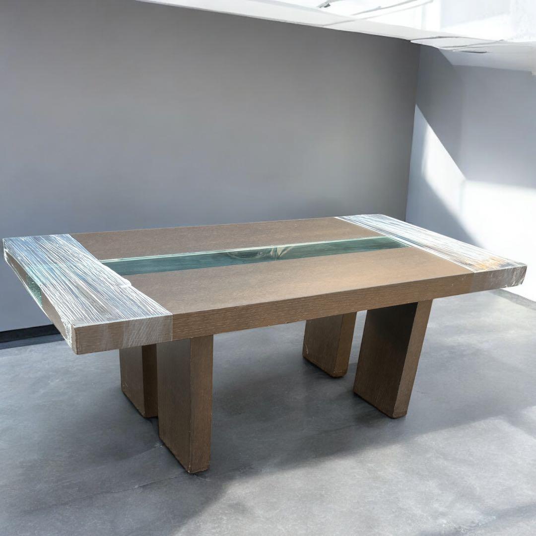 IDC大塚家具 テーブルリッツ サイドテーブル ガラストップ モダン 高さ40