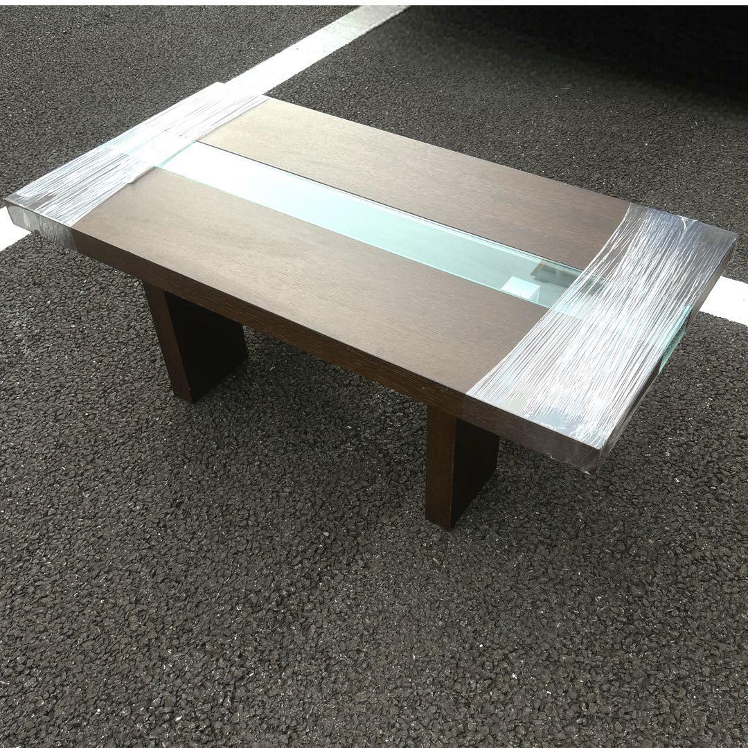 IDC大塚家具 テーブルリッツ サイドテーブル ガラストップ モダン 高さ40