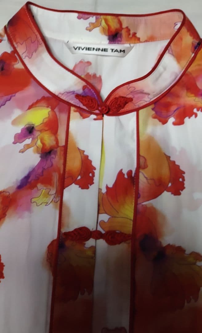VIVIENNETAM GOLDFISH PRINTブラウス　40　未使用品