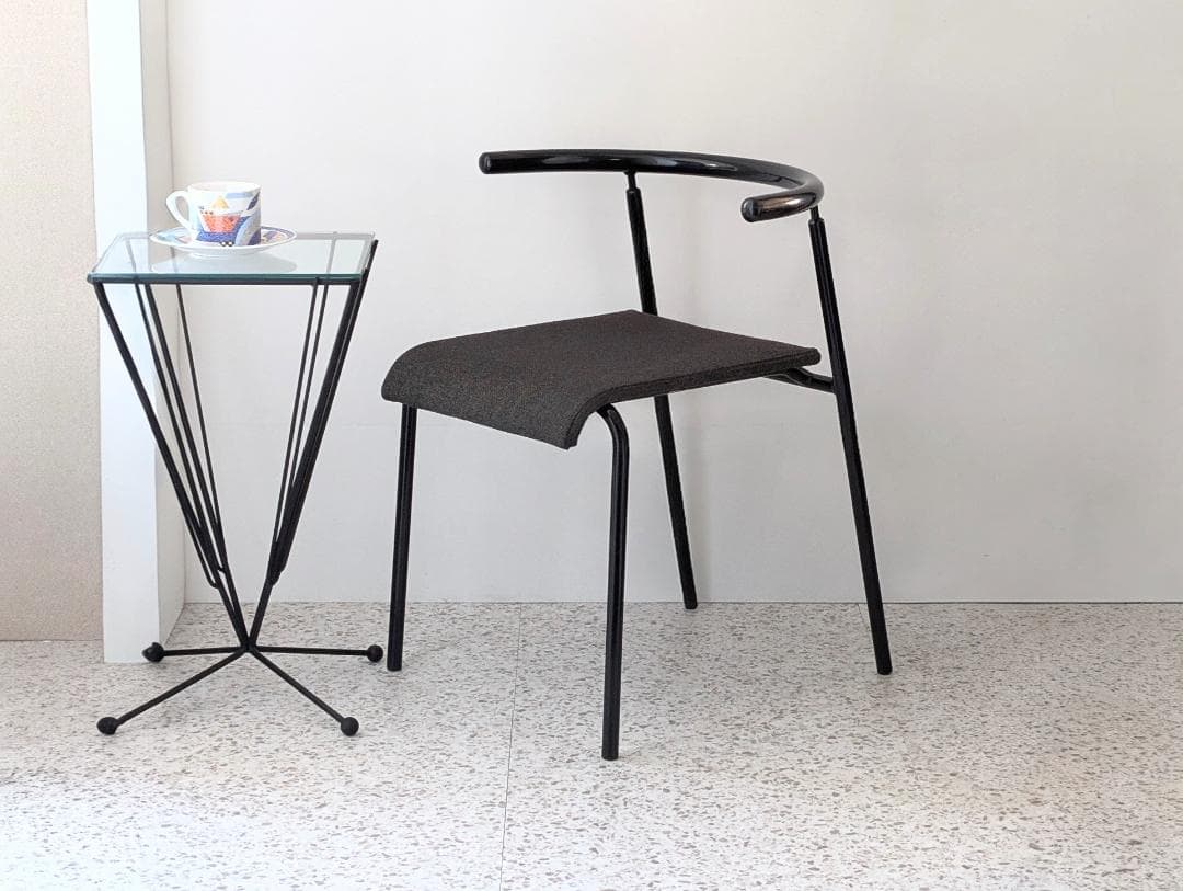 70s ビンテージ KOKUYO スチール×ファブリック チェア ポストモダン