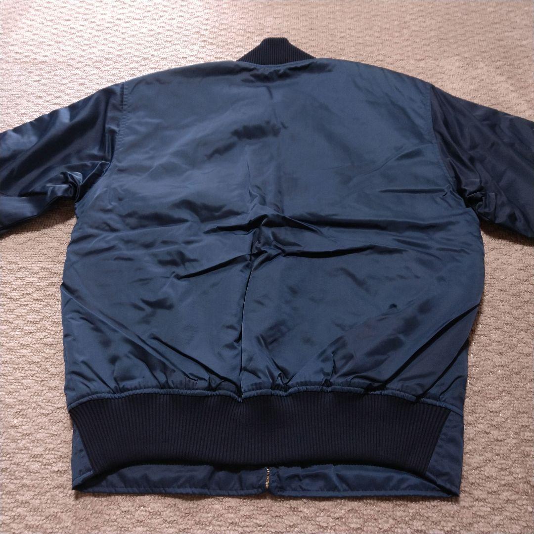 自衛隊　MA-1ジャケット　ネイビー　色あせ