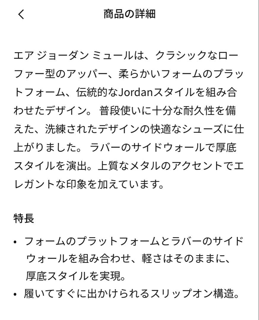 NIKE エアジョーダンミュール