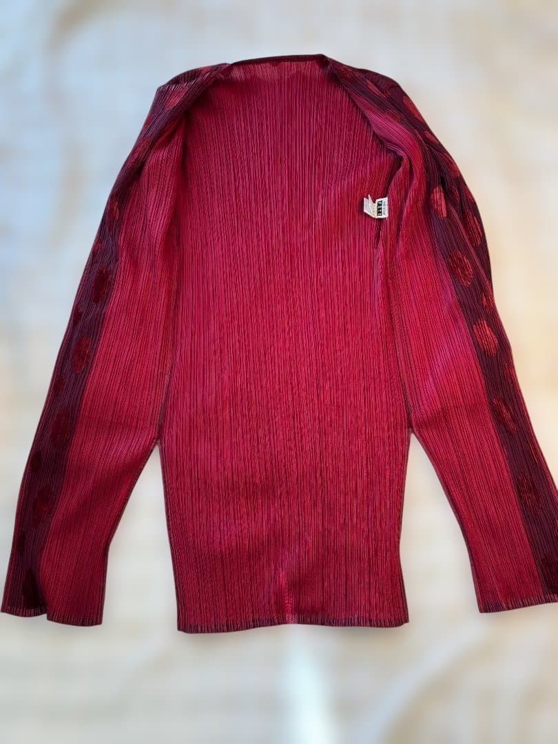 [希少] ISSEY MIYAKE FETEプリーツ アウター ドット柄