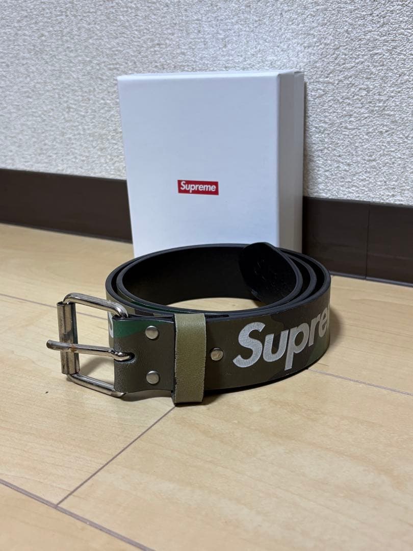 supreme カモ柄　迷彩　ベルト