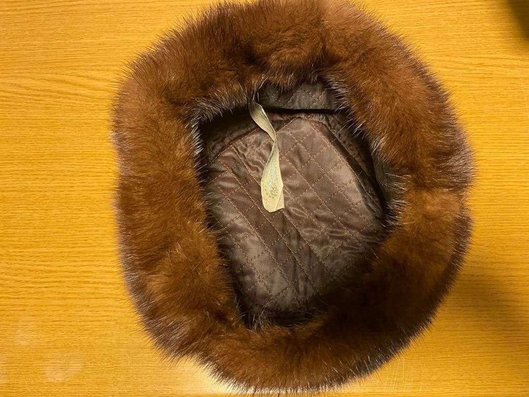 希少　古着　ロシア帽　ミンク　フライトキャップ　リアルファーvintage