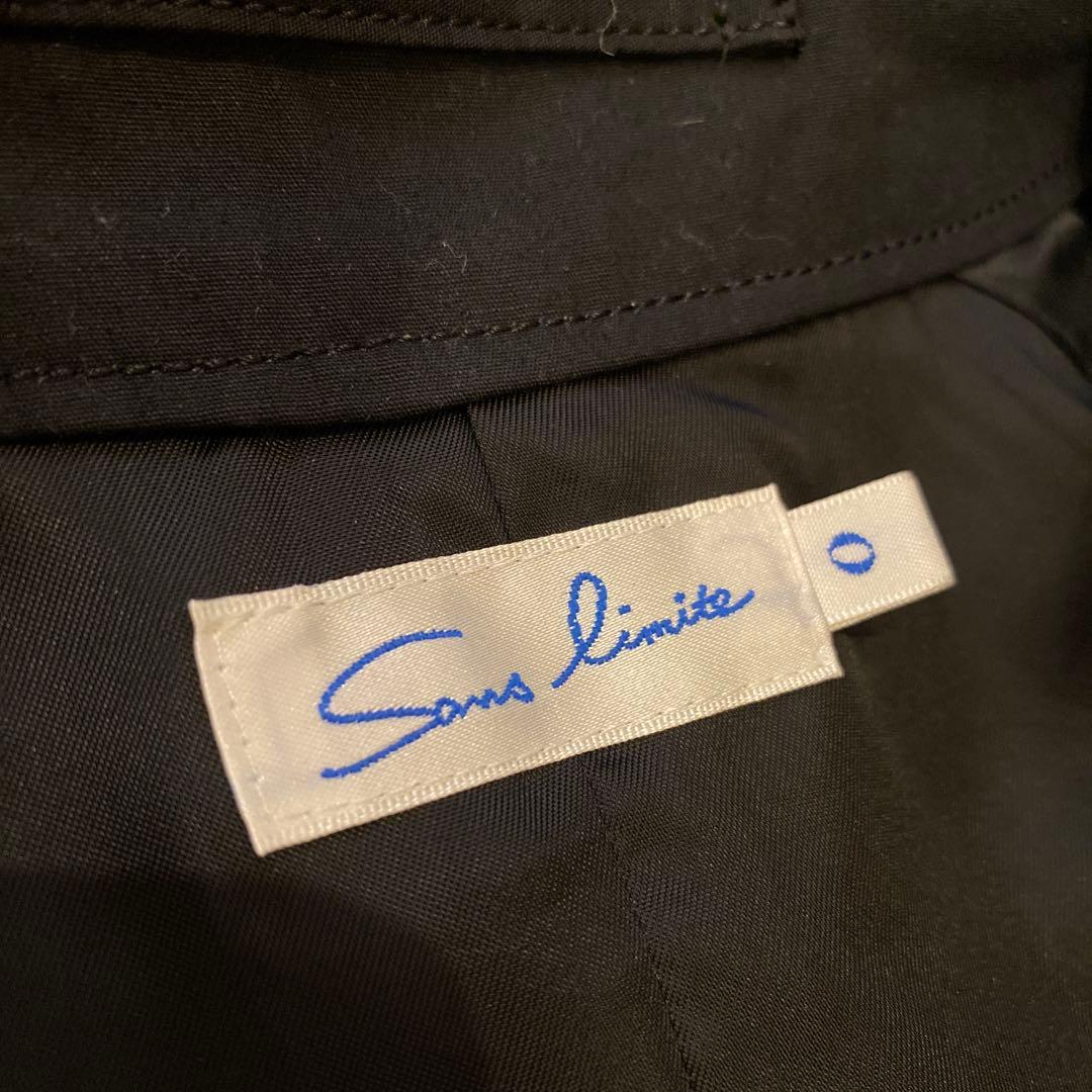 Sans Limite オーバーサイズトレンチコート　0 Mサイズ 黒