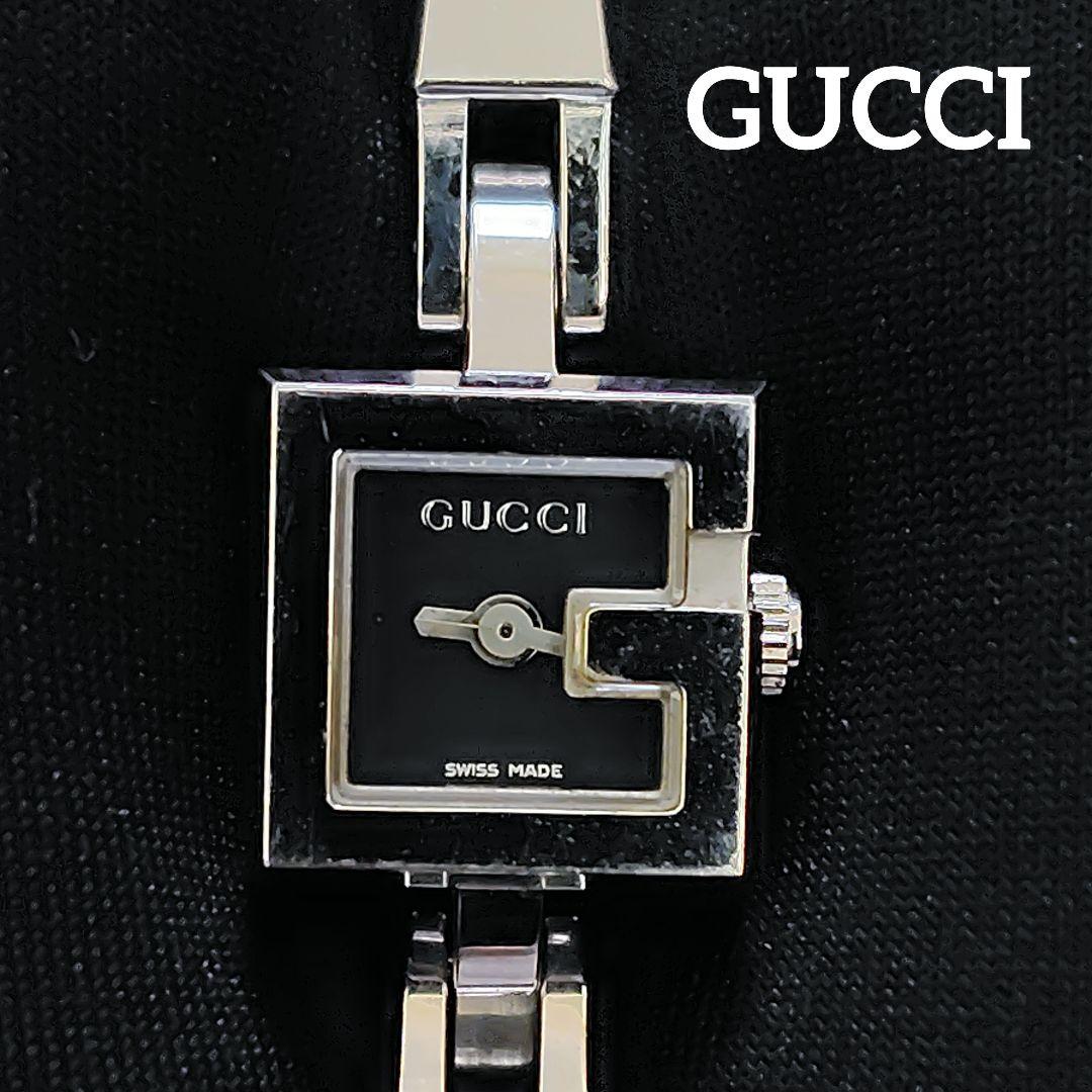 セール！美品 GUCCI　クォーツ ブラック ブレスレットタイプ 電池切れ