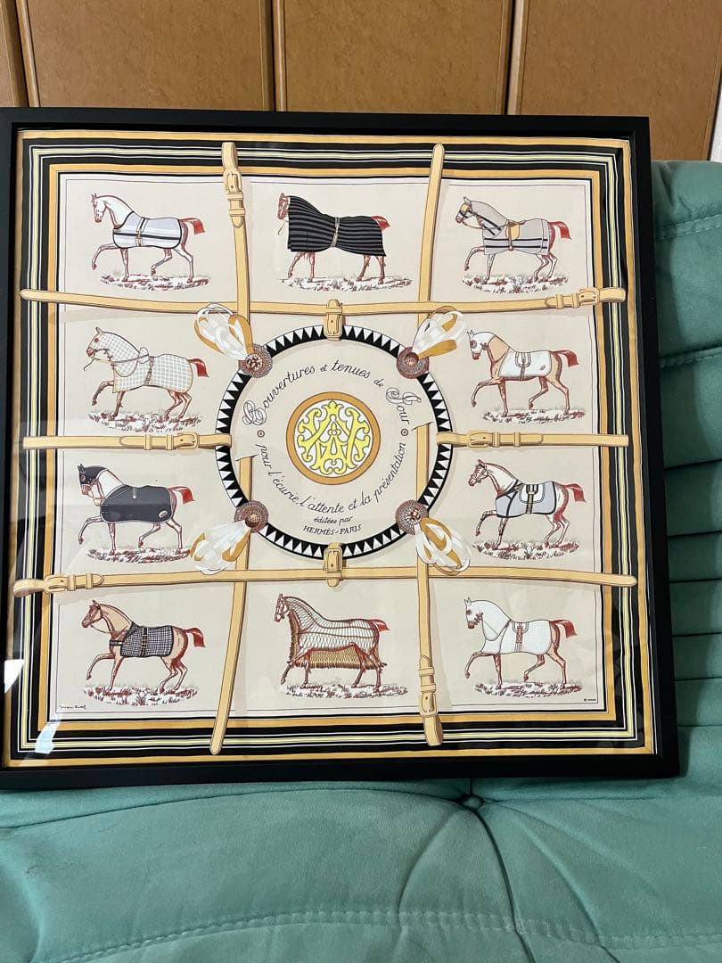 フレーム付き エルメス　額装　インテリア