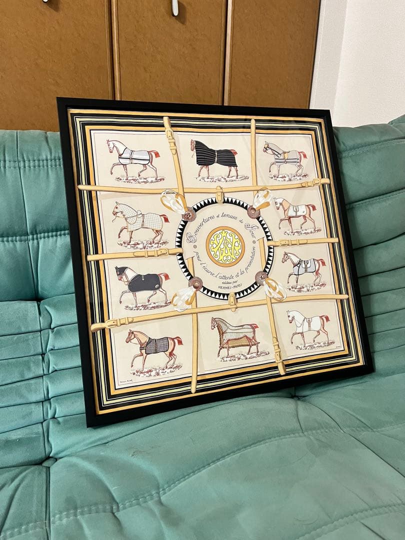 フレーム付き エルメス　額装　インテリア