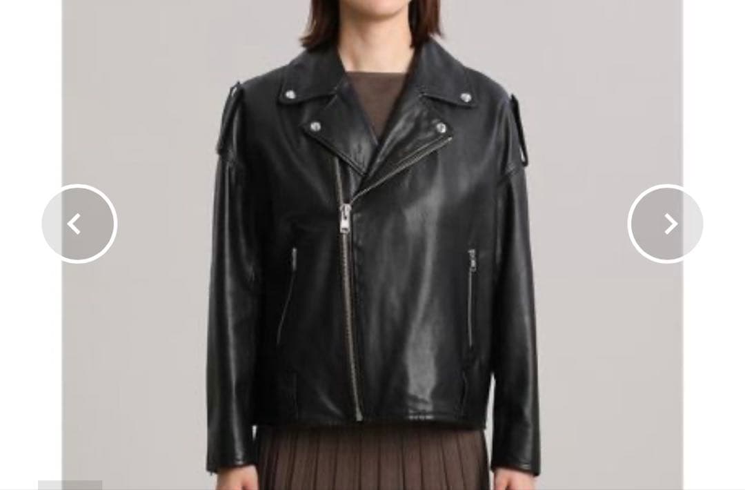 INED 辛口ライダース　ジャケット黒