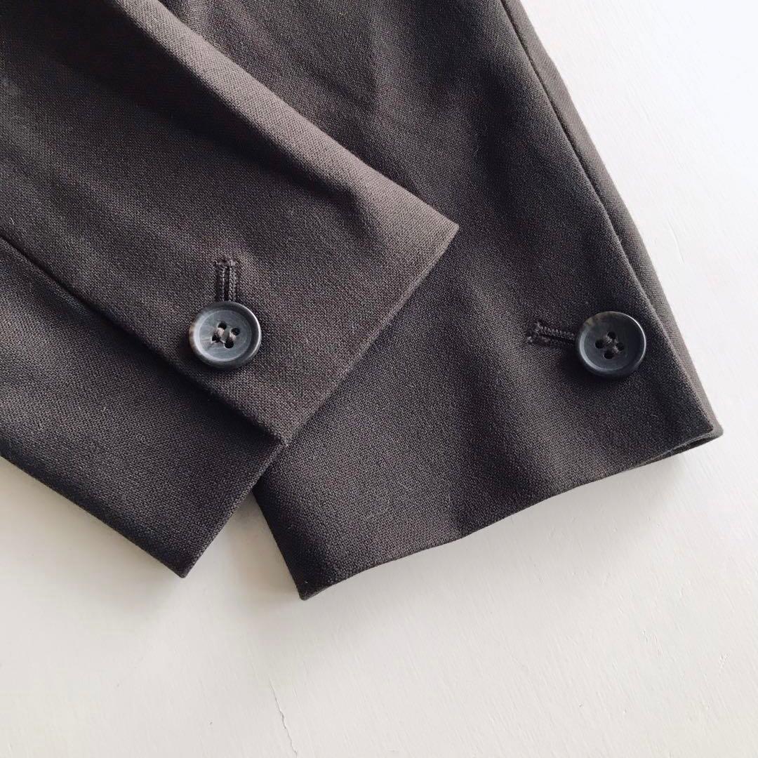 プラステ ブラッシュドバック カラーレス セットアップ ブラウン