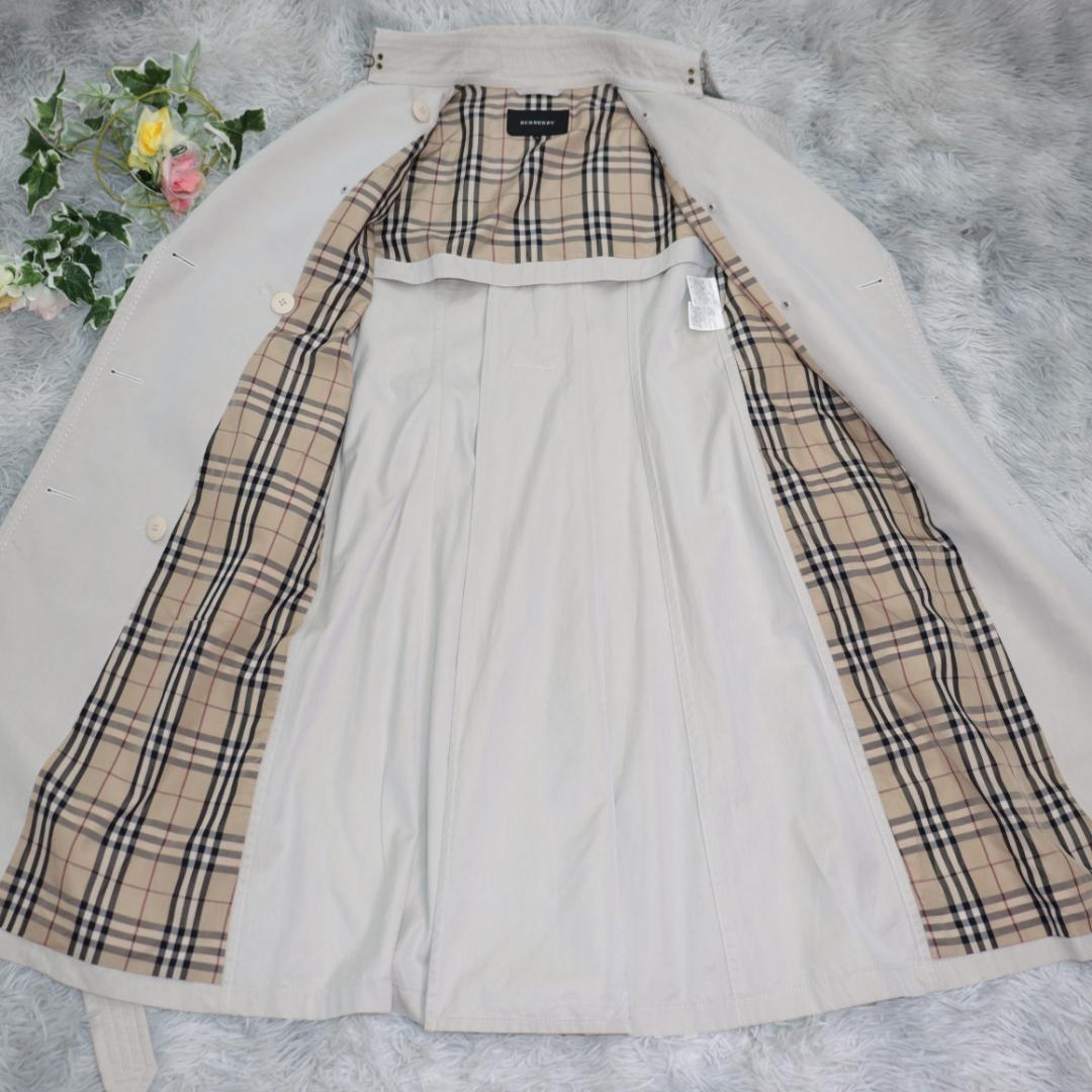 ✨バーバリー✨トレンチコート　ノバチェック　ベルテッド　ロング 　ベージュ