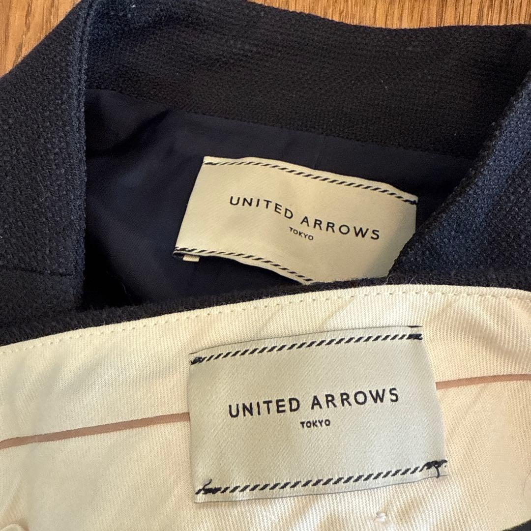 UNITED ARROWS スーツ ノーカラージャケット パンツ セットアップ