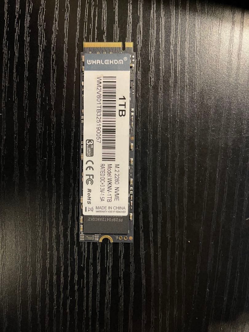 内蔵型SSD WHALEKOM NVME 1TB M.2 2280 SSD