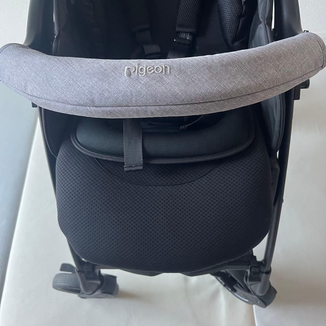 【極美品】pigeon　ランフィRBアップ　グレー　ベビーカー