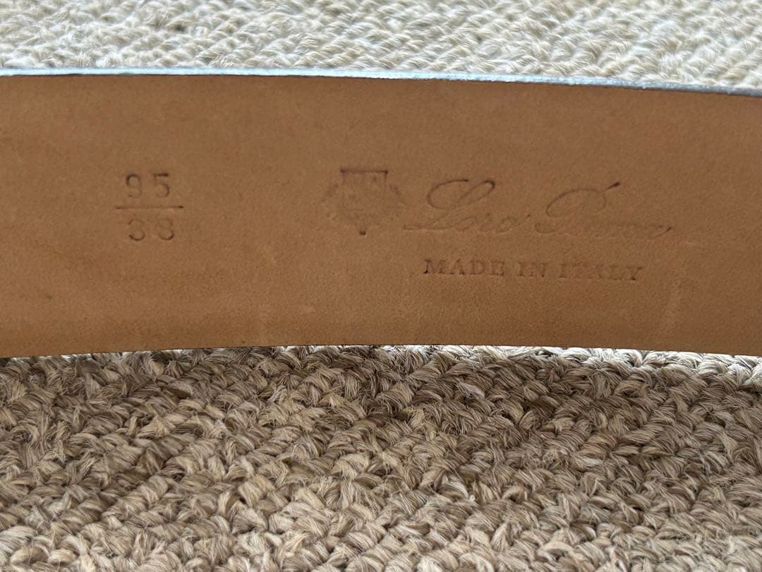 未使用品　Loro piana ロロピアーナ　メンズ　レザー ベルト 95/38