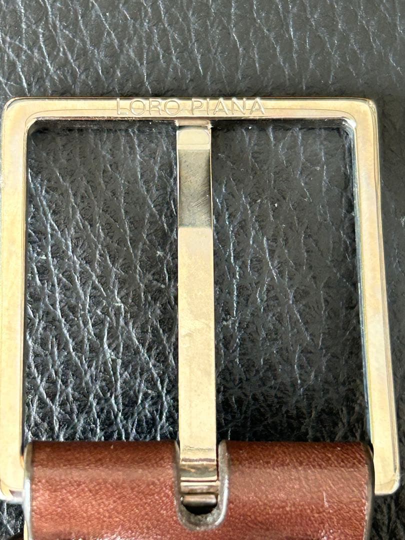 未使用品　Loro piana ロロピアーナ　メンズ　レザー ベルト 95/38