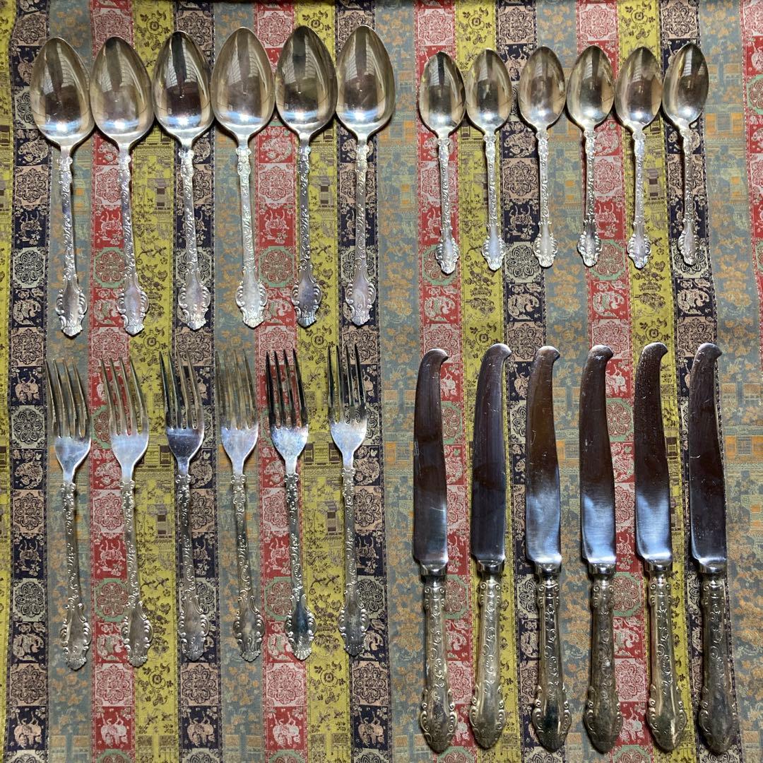 松坂屋カトラリーセット　ディナーセット24本　EP印(シルバーコーティング)箱無