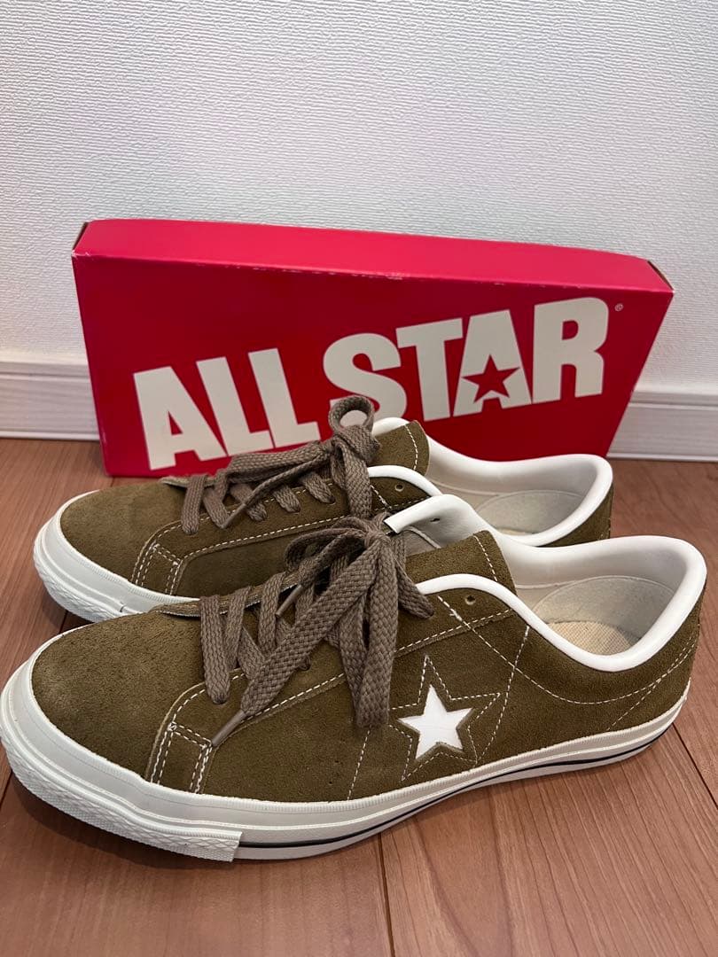 ALL STAR オリーブ スエード スニーカー　28cm