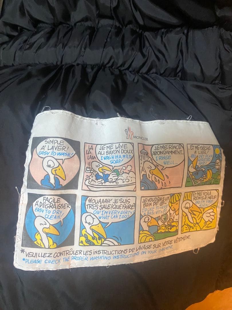 モンクレールMONCLER AVOCETTE アヴォチェット ウエストリボン黒0