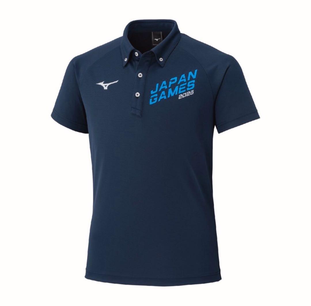 新品★ミズノ2025国スポ限定ポロシャツ限定デザイン国民スポーツ大会国体2XL
