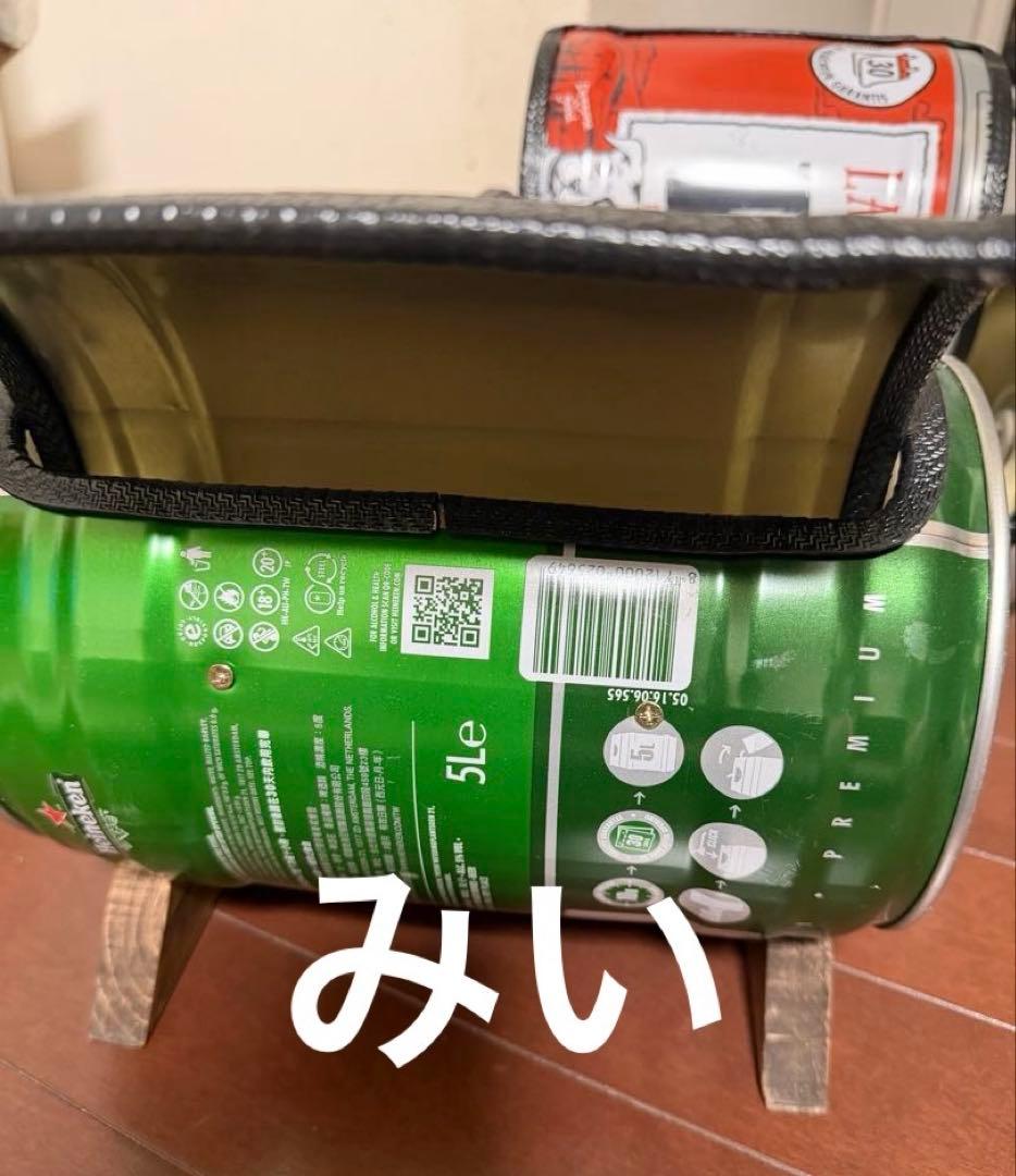 Heineken ビール缶型　小物入れ　ミニドラム缶チェアー