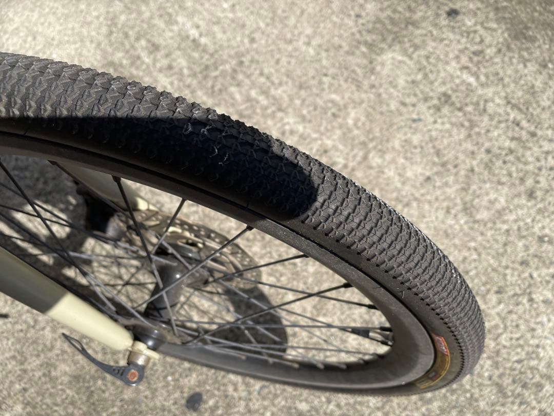 レア　maji 好きな方　どうぞ　ミニベロ ベージュ ディスクブレーキ