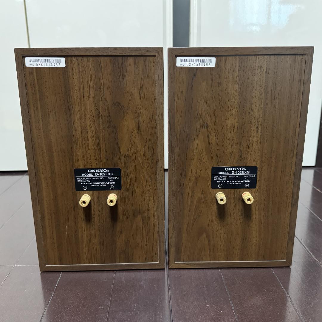 ONKYO D-102EXG スピーカー ペア ウッド ブックシェルフ型